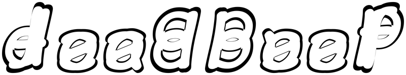Ambigram for deadbeef in Comicz